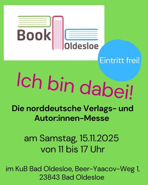 Ankündigung Teilnahme Buchmesse Bad Oldesloe