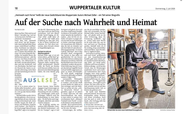 Zeitungsartikel Auf der Suche nach Wahrheit und Heimat