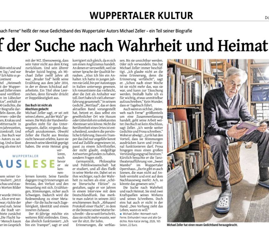 Zeitungsartikel Auf der Suche nach Wahrheit und Heimat